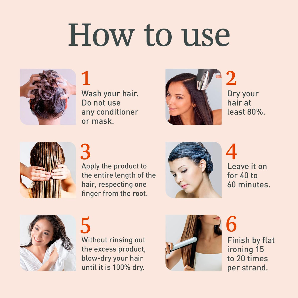 Expert Hair user styling with flat iron sealing keratin for long-lasting smoothness
