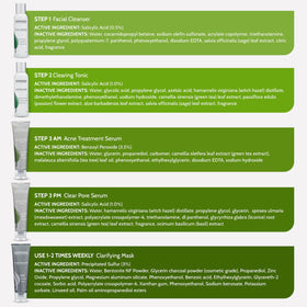 Exposed Skin Care clarifying mask tube highlighting deep-cleansing effect