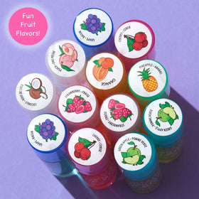 Expressions Girl color variety array with assorted fruity gloss shades visible