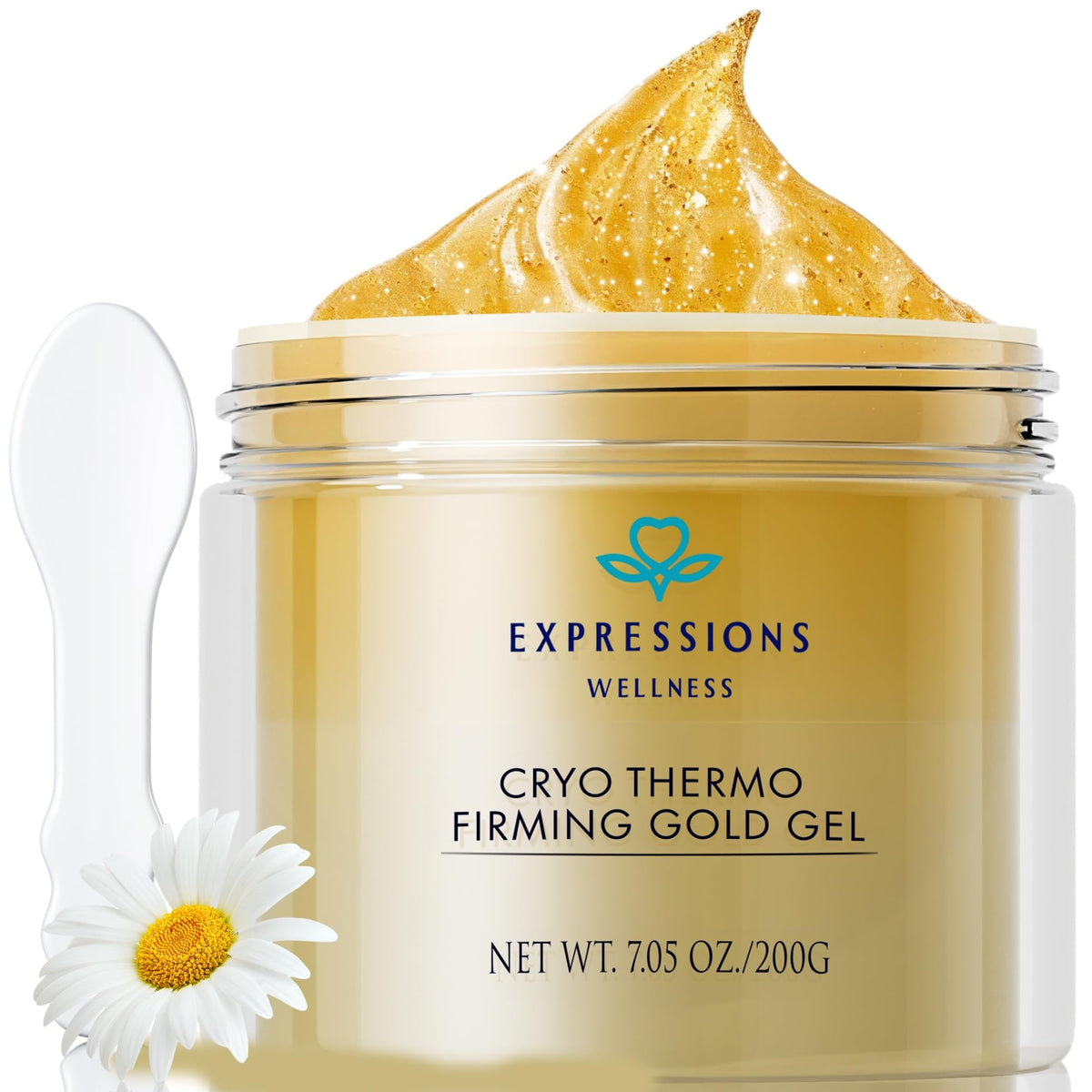 EXPRESSIONS WELLNESS jar front view showing product and packaging benefits