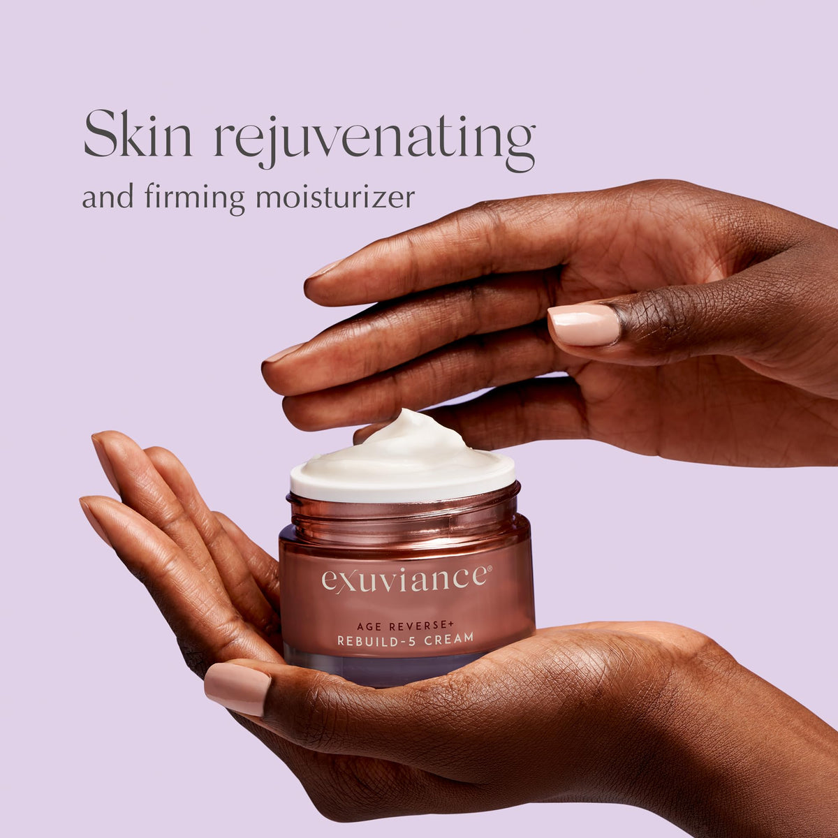EXUVIANCE ingredient label showing peptide and PHA blend for skin support