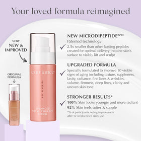 EXUVIANCE close-up serum drop demonstrating smooth hydrating texture