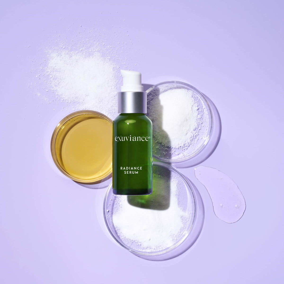 EXUVIANCE bottle on vanity styled for daily routine inspiration benefit