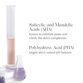 EXUVIANCE bottle staged in bathroom to show daily skincare integration