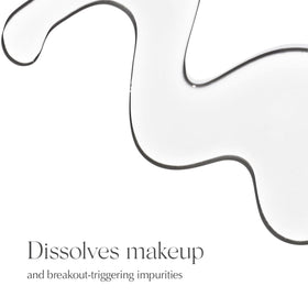 EXUVIANCE pump dispensing foam onto hand for quick, effective cleansing
