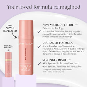 EXUVIANCE 15g tube close-up highlighting applicator and compact travel-friendly design