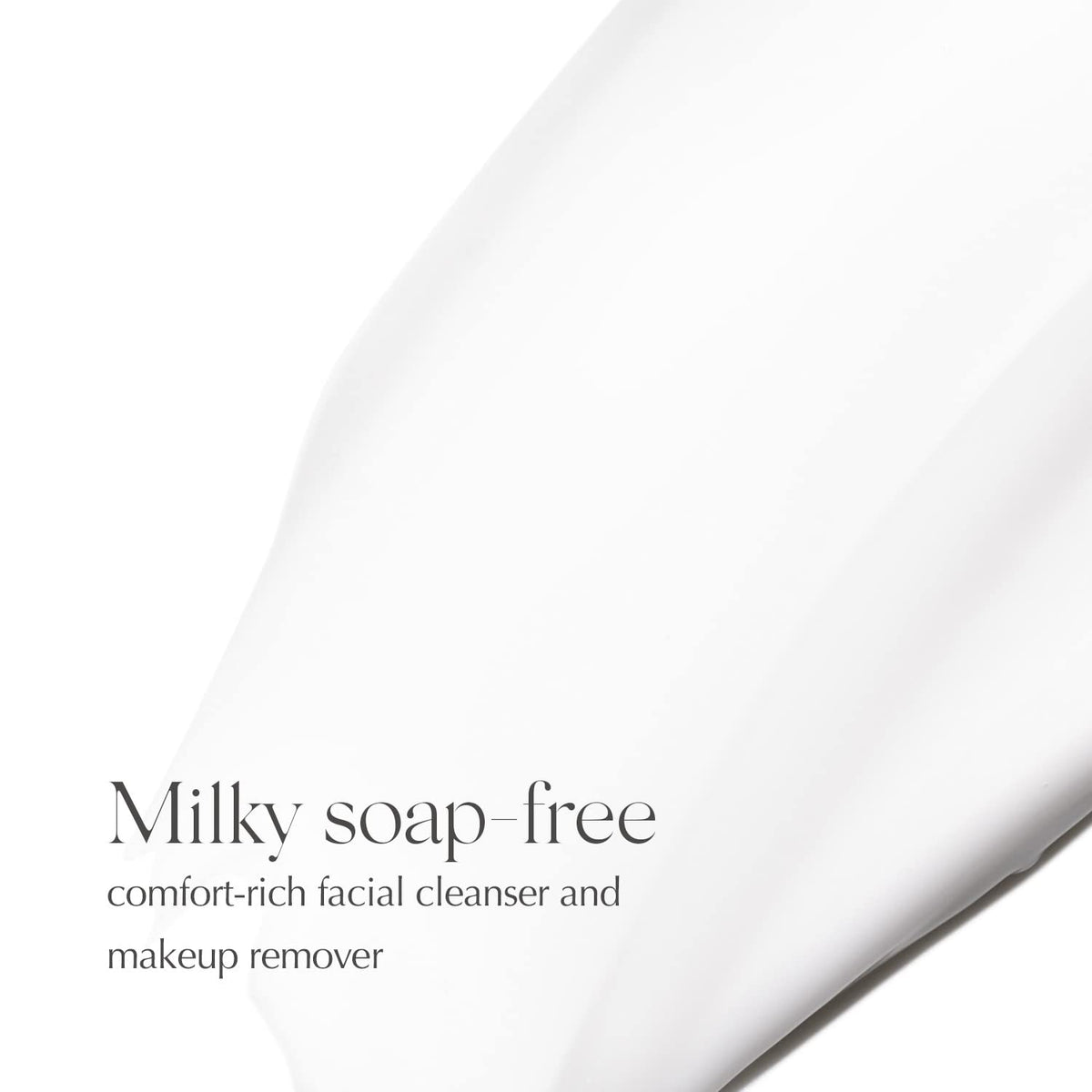 EXUVIANCE cream texture close-up illustrating gentle, milky consistency