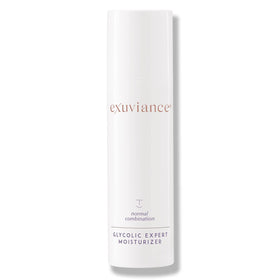 EXUVIANCE front packaging showing product and clear label, promotes daily exfoliation benefit
