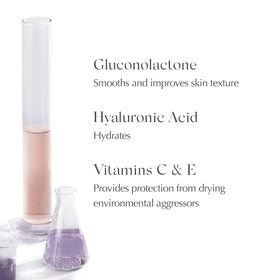 EXUVIANCE label close-up highlighting active ingredients and scientific focus