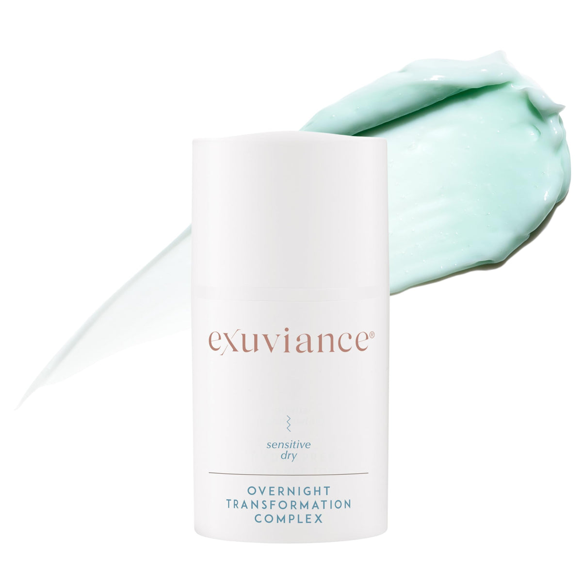 EXUVIANCE jar front view showing packaging and product name, promoting trust