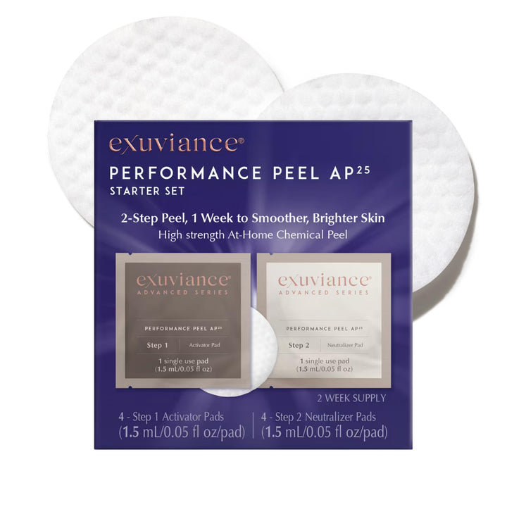 EXUVIANCE front packaging showing starter kit benefits and clear labeling