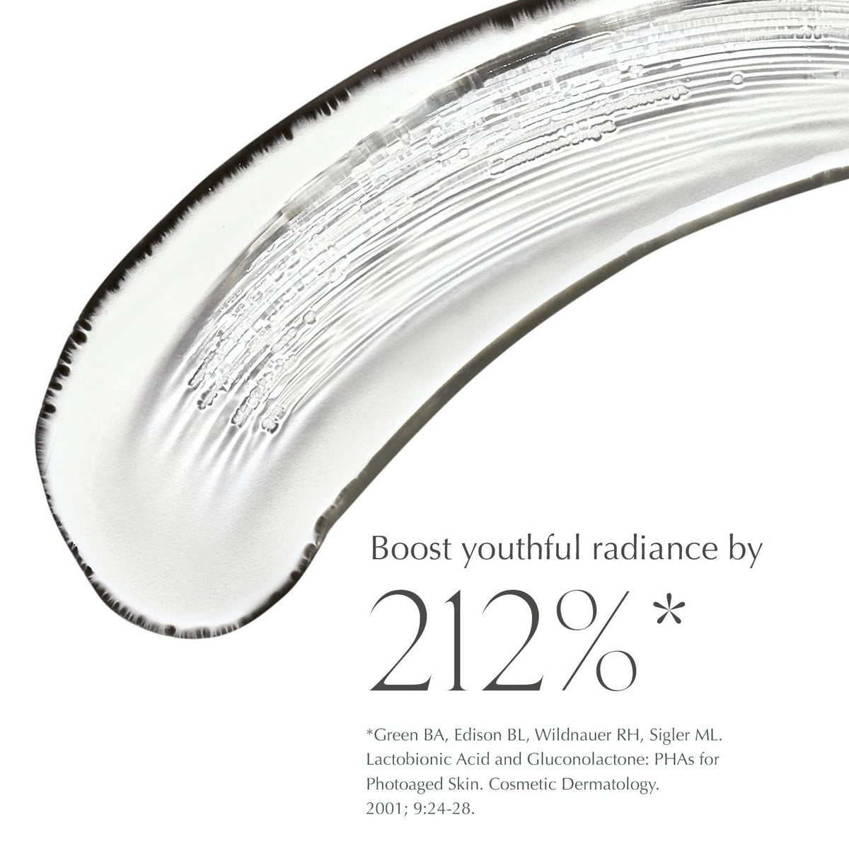 EXUVIANCE pipette dispensing serum texture for smooth application benefit