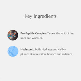 EXUVIANCE label showing key ingredients for visible smoothing benefit