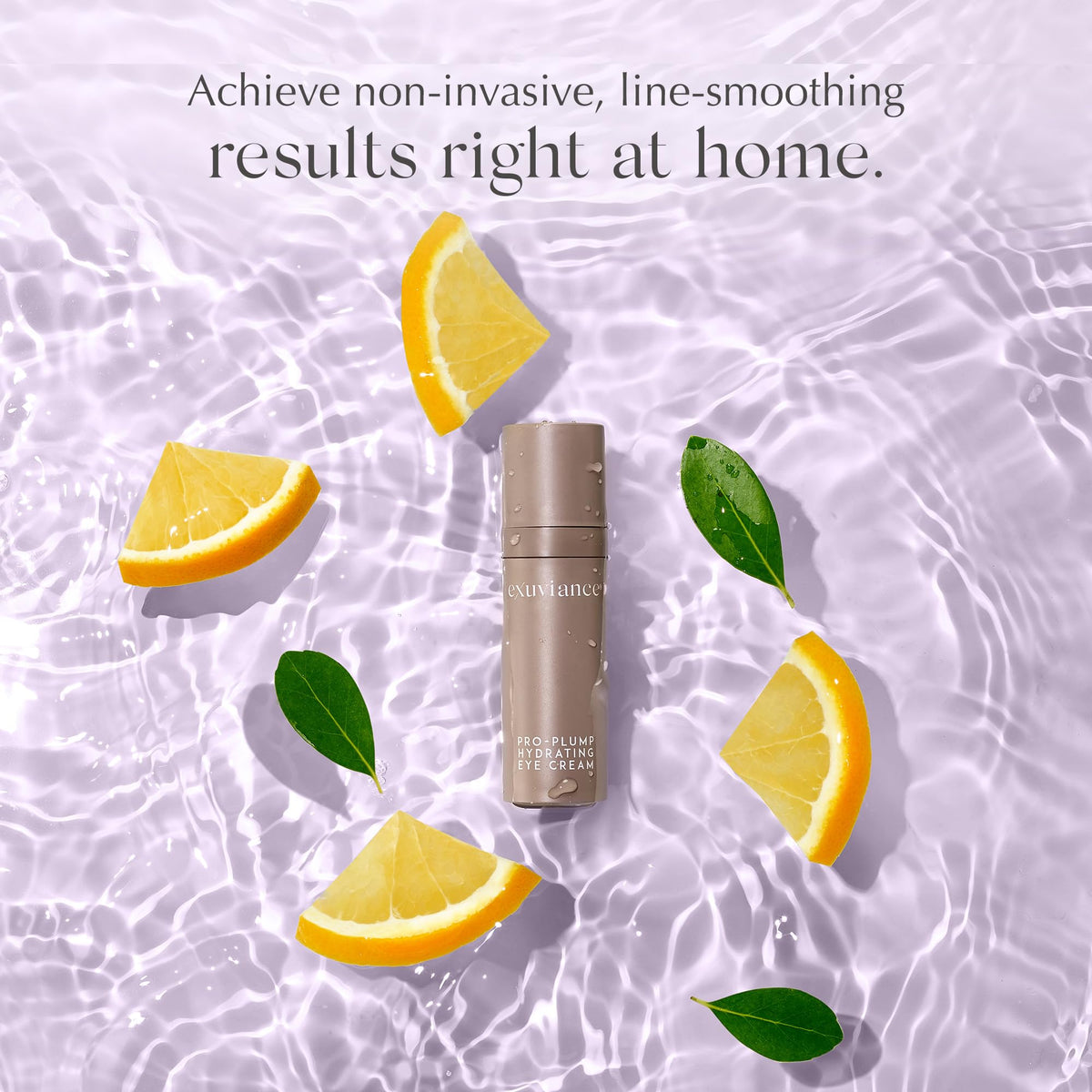 EXUVIANCE label detail highlighting fragrance-free, paraben-free formulation for sensitive benefit