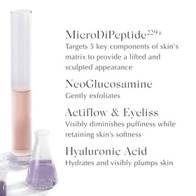 EXUVIANCE product held in hand to show 15g size and portable skincare convenience