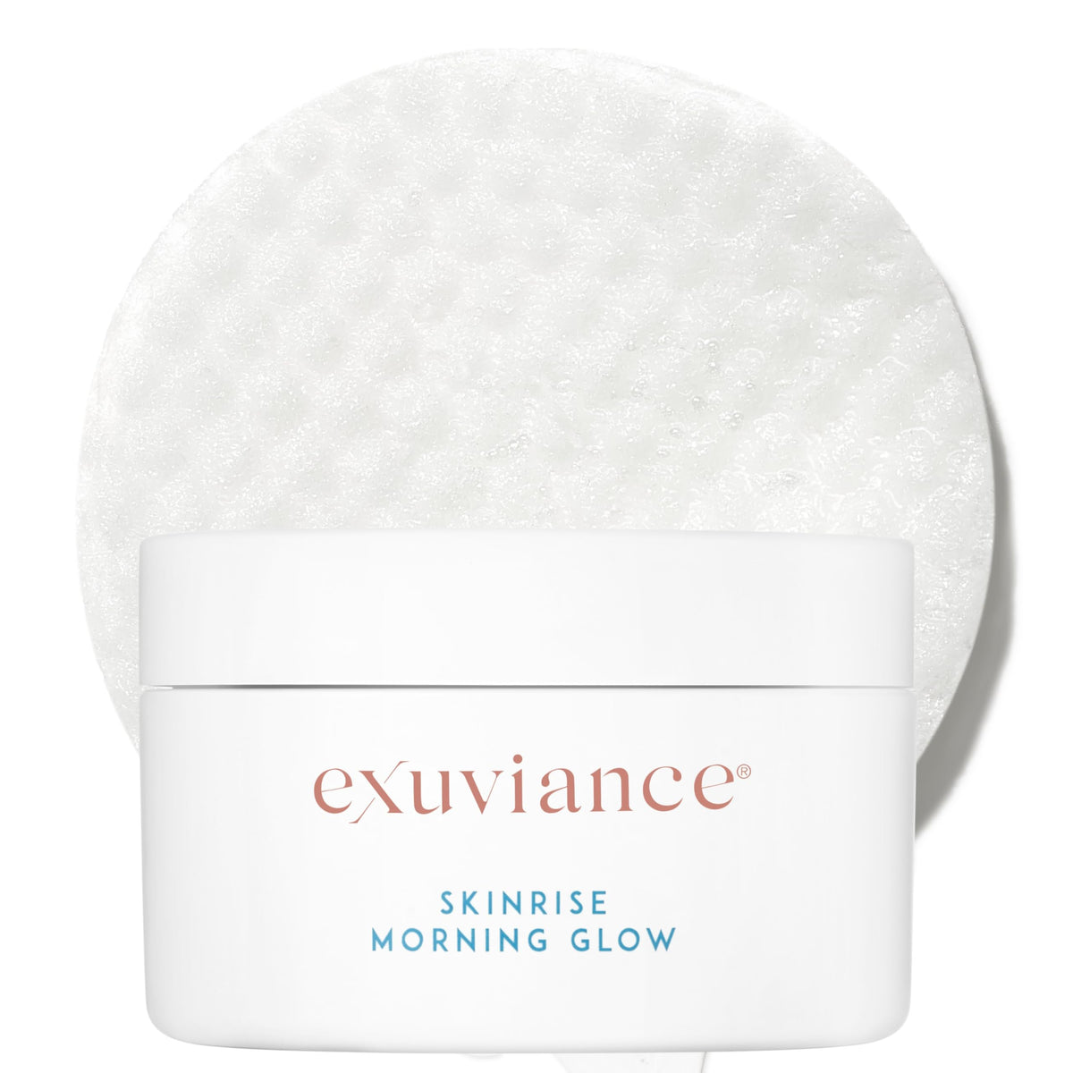 EXUVIANCE front packaging showing product and benefit of morning glow