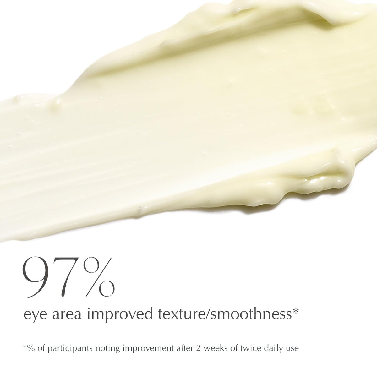 EXUVIANCE cream texture swatch showing smooth formula for hydration and smoothing