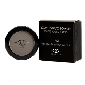 Open compact with Eye Embrace shade swatches showing blendability benefit