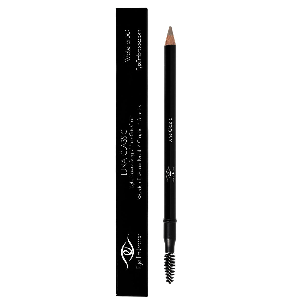 Eye Embrace application in front of mirror displaying ease of use and natural finish benefit