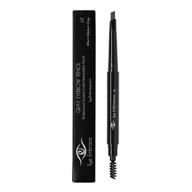 Eye Embrace product stroke on skin showing smooth gray texture