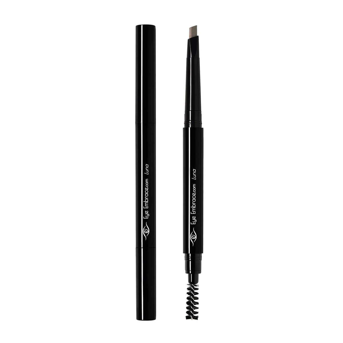 Eye Embrace pencil with water droplets demonstrating waterproof hold