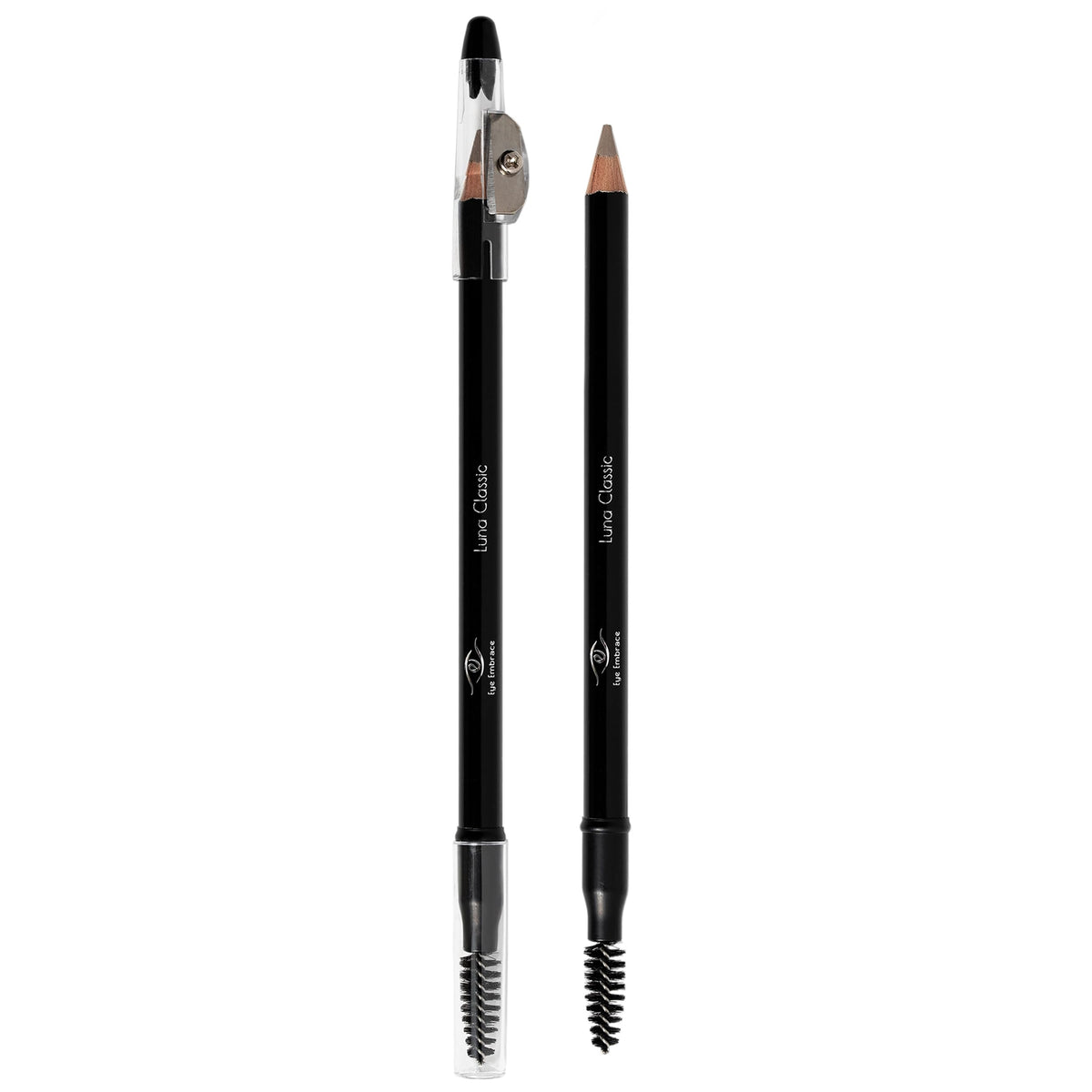 Eye Embrace built-in sharpener cap detailed to maintain fine tip and precision benefit