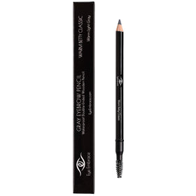 Eye Embrace gray pencil swatch on skin showing blendable waterproof color