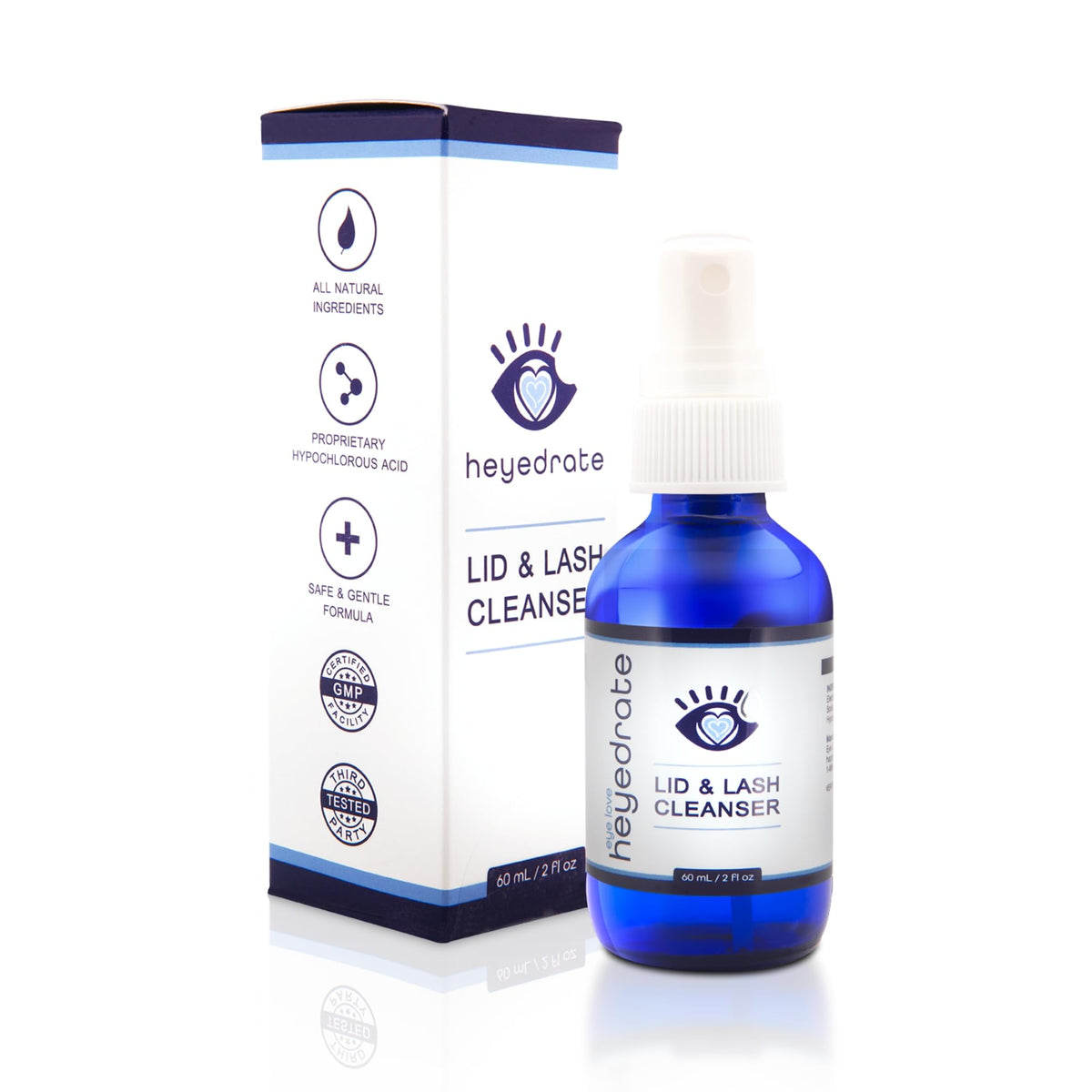 Eye Love front packaging 2oz bottle showing clean design and size benefit