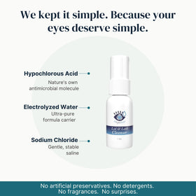 Eye Love cleaning along lidline demonstration showing safe gentle cleansing benefit