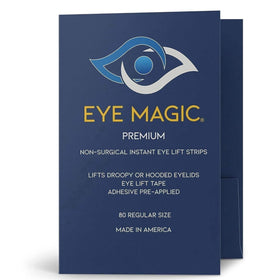 Eye Magic front packaging showing medium 80-count refill and value