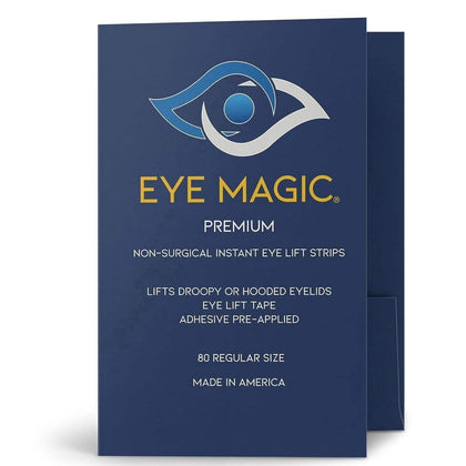 Eye Magic front packaging showing medium 80-count refill and value