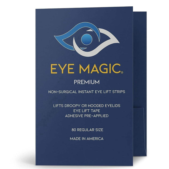 Eye Magic front packaging showing medium 80-count refill and value