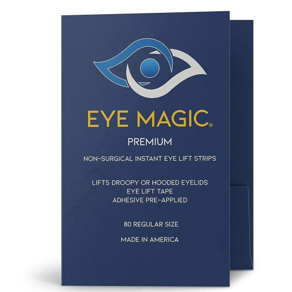 Eye Magic front packaging showing medium 80-count refill and value