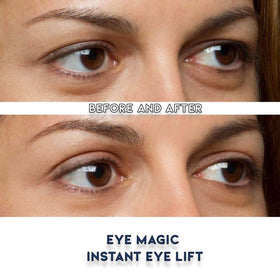 Eye Magic label close-up showing made in USA assurance and quality