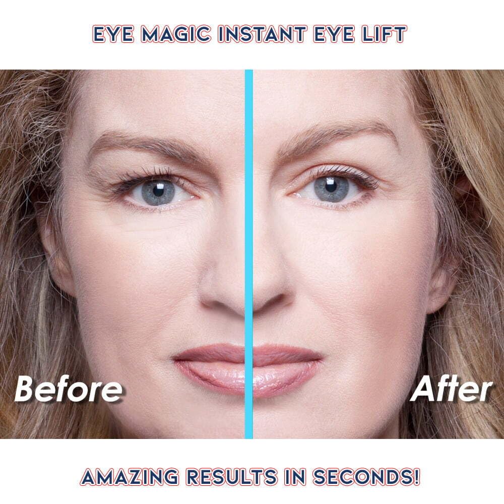 Eye Magic lifestyle image of woman applying strip for quick grooming