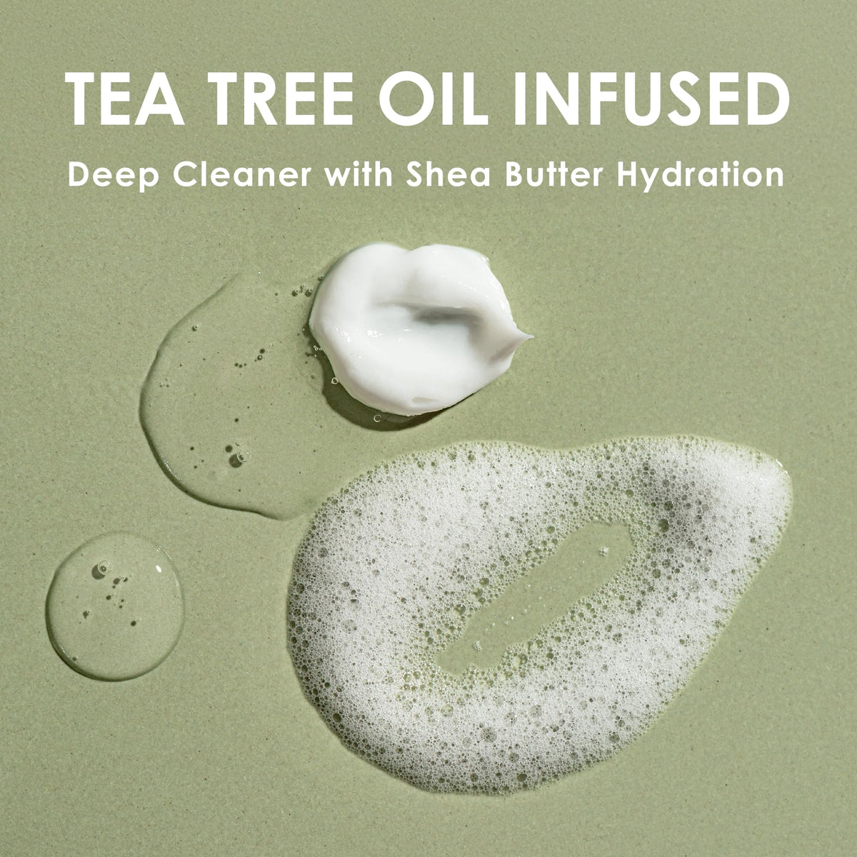 EYEECO tea tree and shea butter ingredient display for calming support