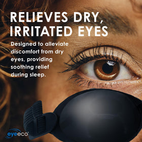 EYEECO Onyix adjustable strap detail demonstrating customizable fit and overnight stability