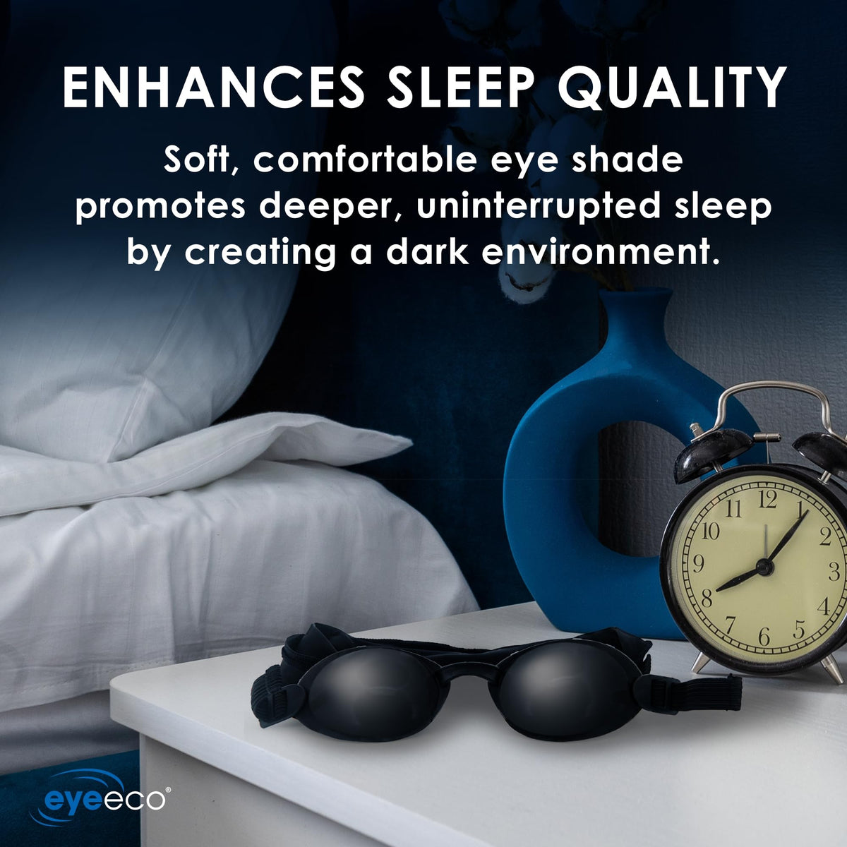 EYEECO Onyix close-up of medical-grade silicone texture highlighting a soft comfortable seal