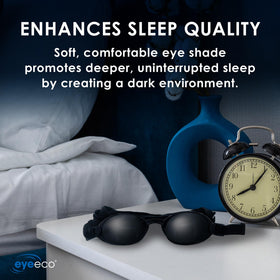 EYEECO Onyix close-up of medical-grade silicone texture highlighting a soft comfortable seal
