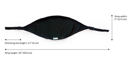 EYEECO Onyix beside a hand for size comparison showing compact, lightweight travel benefit