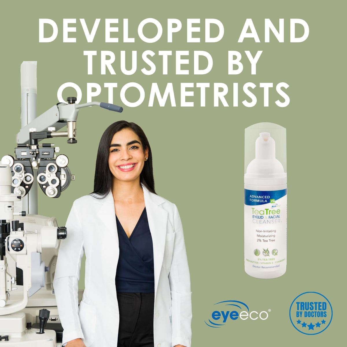 EYEECO shea butter pour illustrating hydration and softness