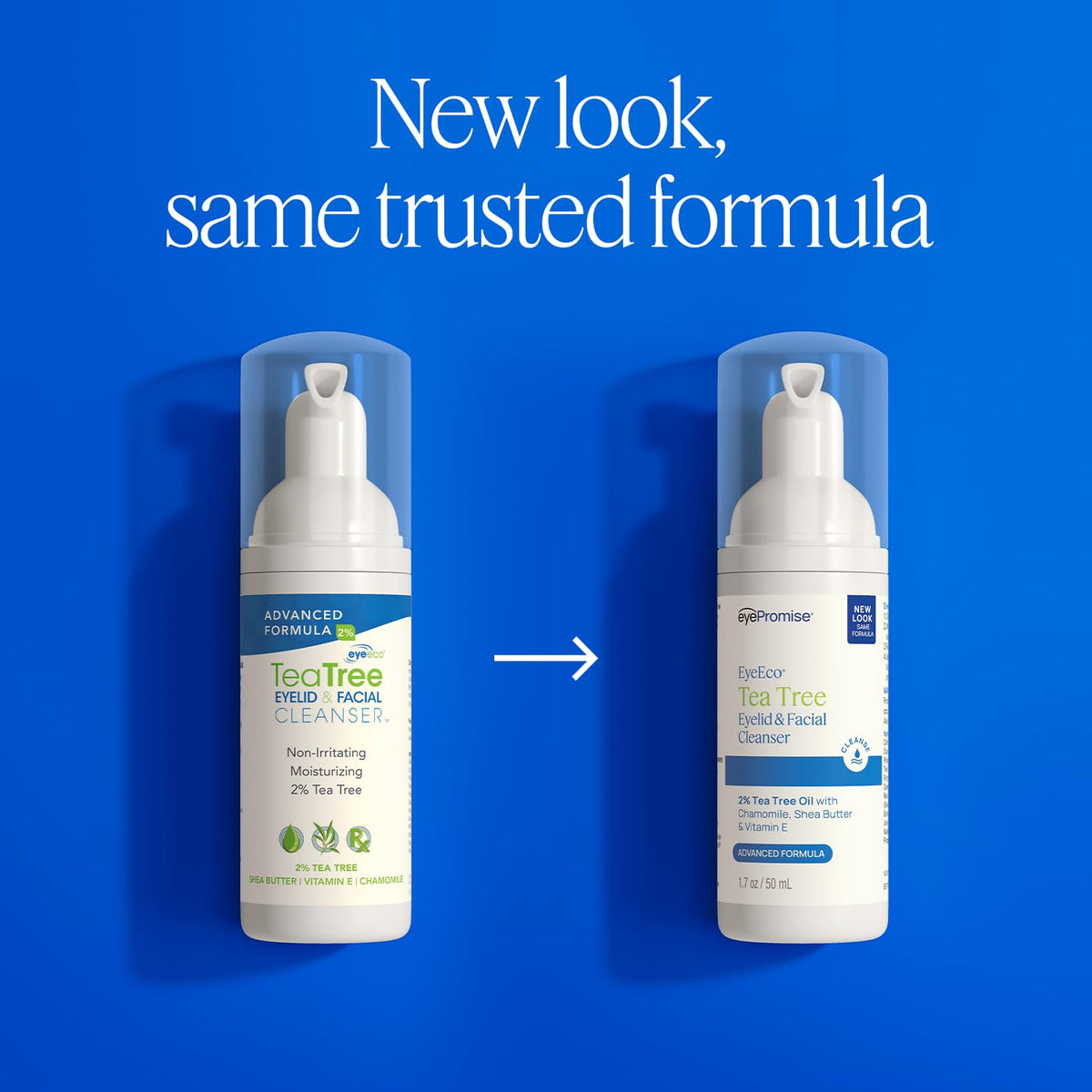 EYEECO texture dispensed from bottle showing gentle consistency and control