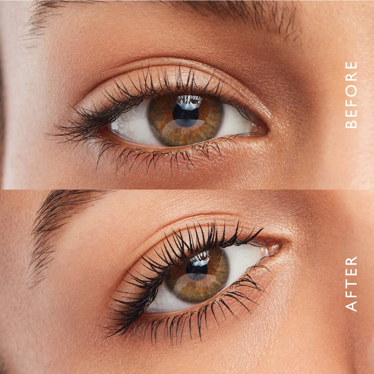 Eyeko mascara texture on brush demonstrating smooth buildable formula benefit