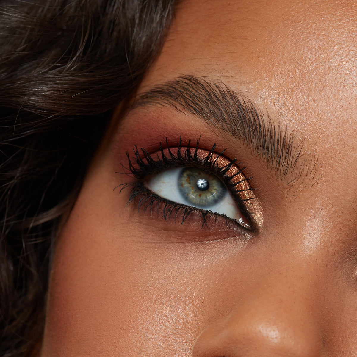 Eyeko mascara texture swiped showing rich carbon-black pigment