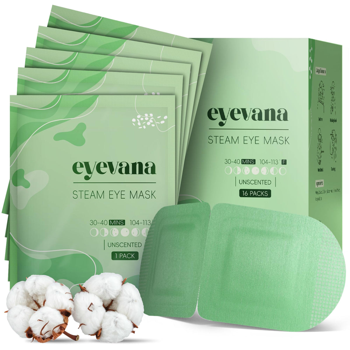 eyevana front packaging showing 16-pack convenience and unscented benefit