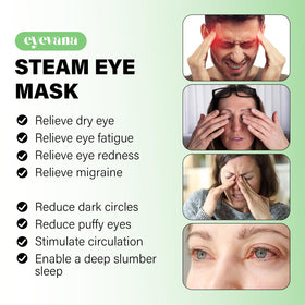 eyevana mask in use on model demonstrating soothing warm compress benefit