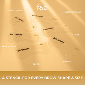Fab Brows close-up edge detail showing flexible material for accurate shaping