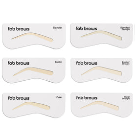 Fab Brows front packaging showing kit components and benefit: quick shaping