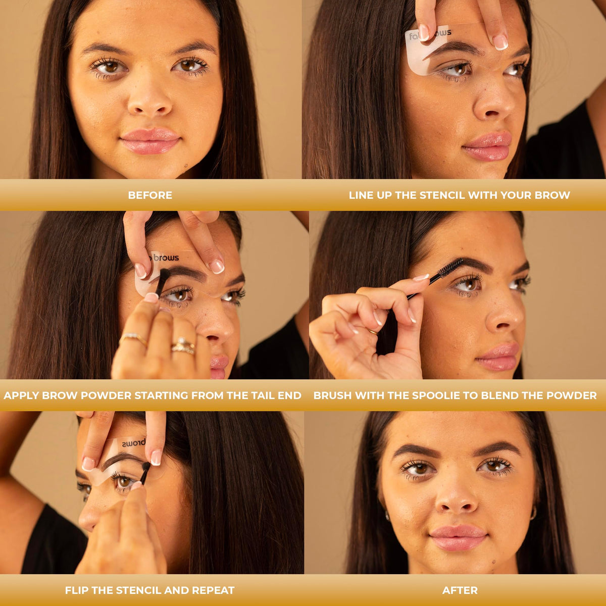 Fab Brows lifestyle bathroom vanity setup showing convenient everyday use