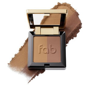 Fab Brows refill front pan showing light brown shade and travel convenience